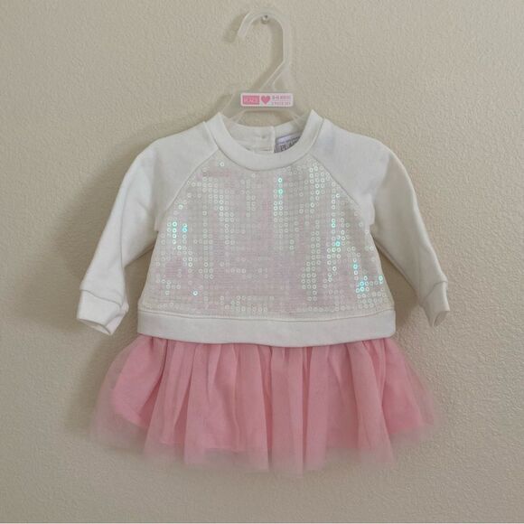 Children’s Place | Tutu Sequin Sweatshirt Dress, 3-6M - Picture 2 of 5